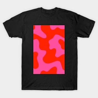 pink and orange abstract T-Shirt